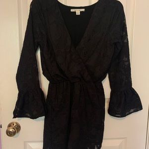 black lace romper